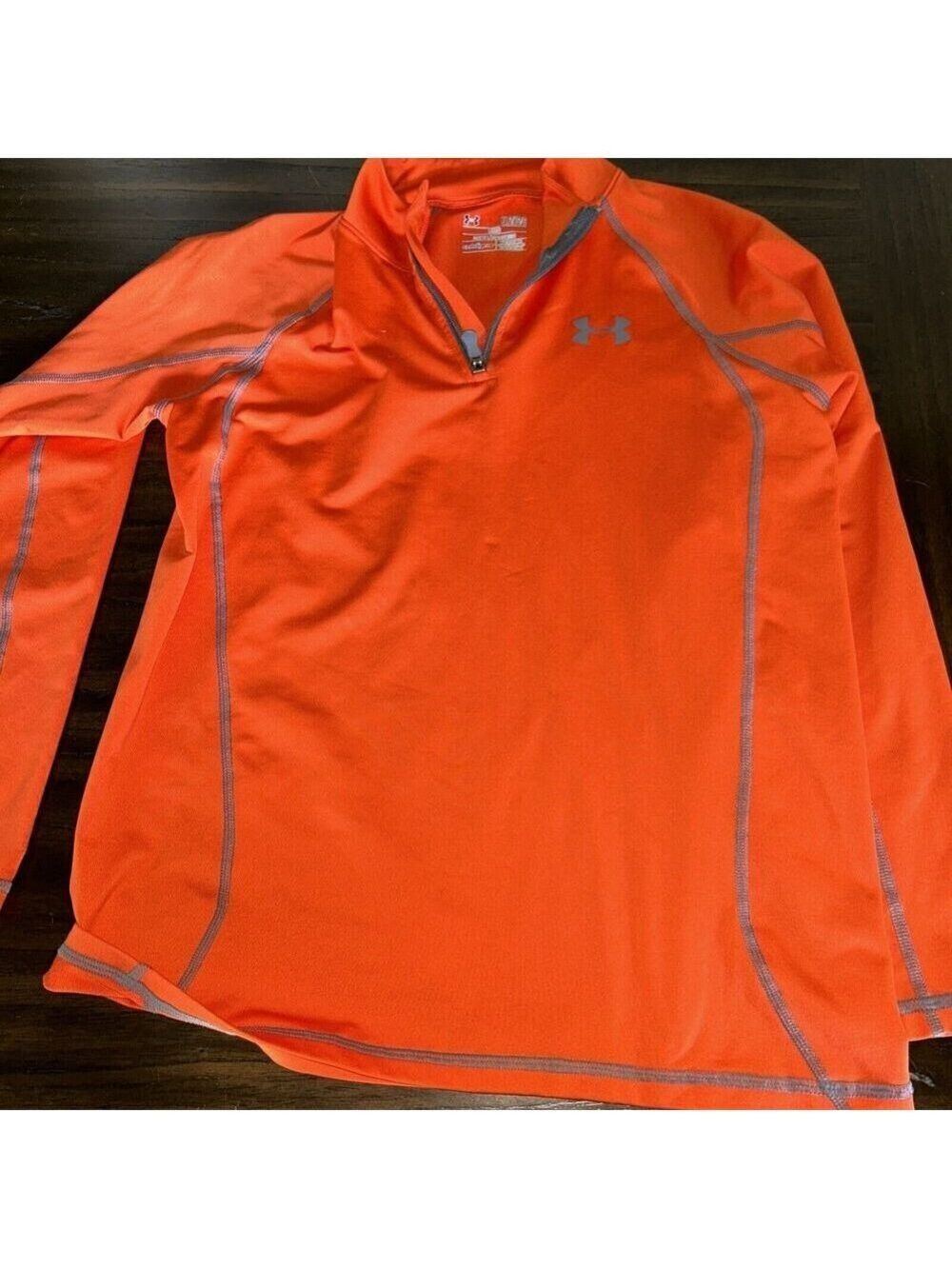 Hurley youth large half zip orange